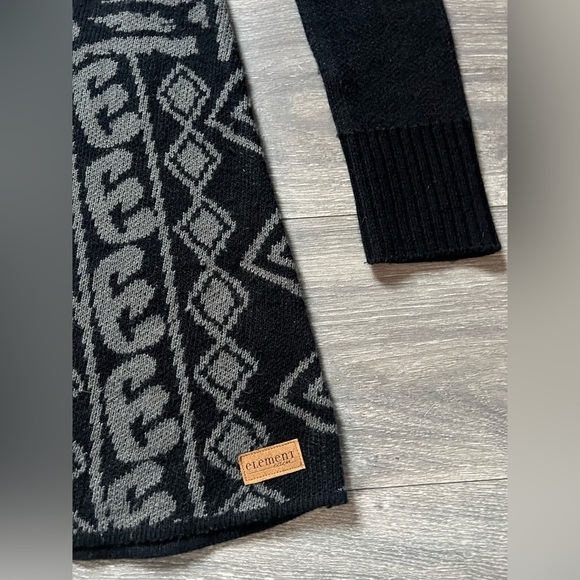 Element Eden long sleeve sweater fit and flare dress in gray and black. Size S - Picture 4 of 9